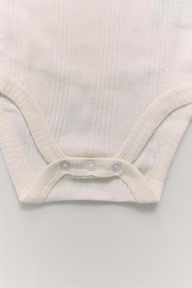 5-PACK OF GOOSE PRINT BODYSUITS - Ecru by Zara