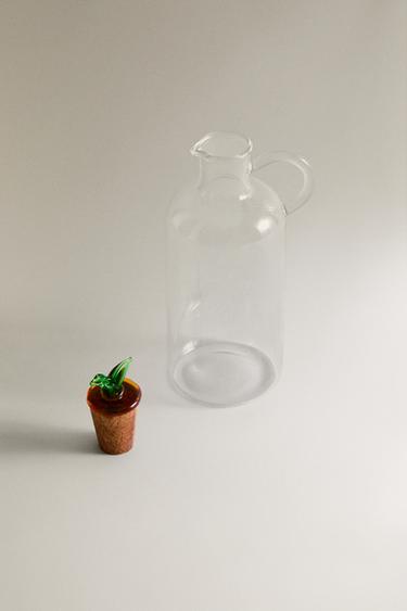 HUILIER EN VERRE BOROSILICATE - Vert de Zara - Image 1