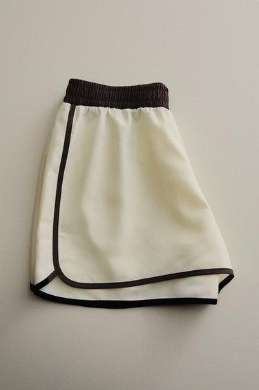 SPORTS SHORTS - Ecru by Zara