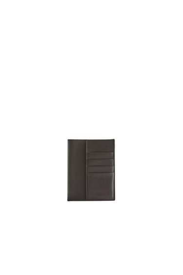PORTADOCUMENTOS VIAJE PIEL - Marrón Chocolate de Zara