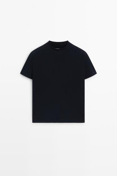 100% cotton short sleeve sweater — Blue 1