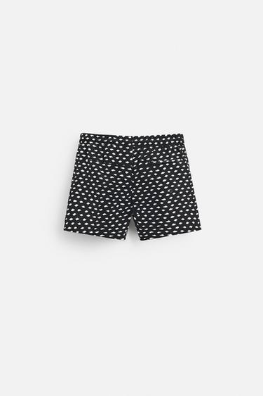 ABSTRACT PRINT SWIM SHORTS - Black by Zara - Image 9