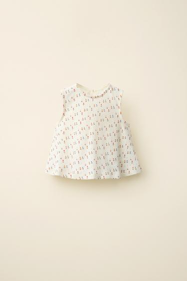 Zara TULIP POINTELLE T-SHIRT CREATED BY CARAMEL LONDON X ZARA - Printed
