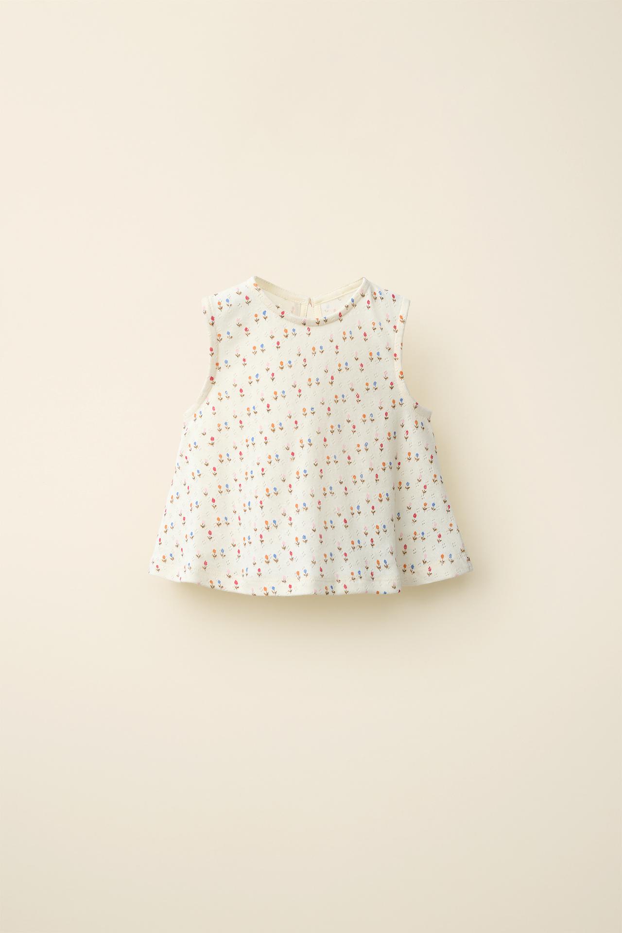 TULIP POINTELLE T-SHIRT CREATED BY CARAMEL LONDON X ZARA — Printed
