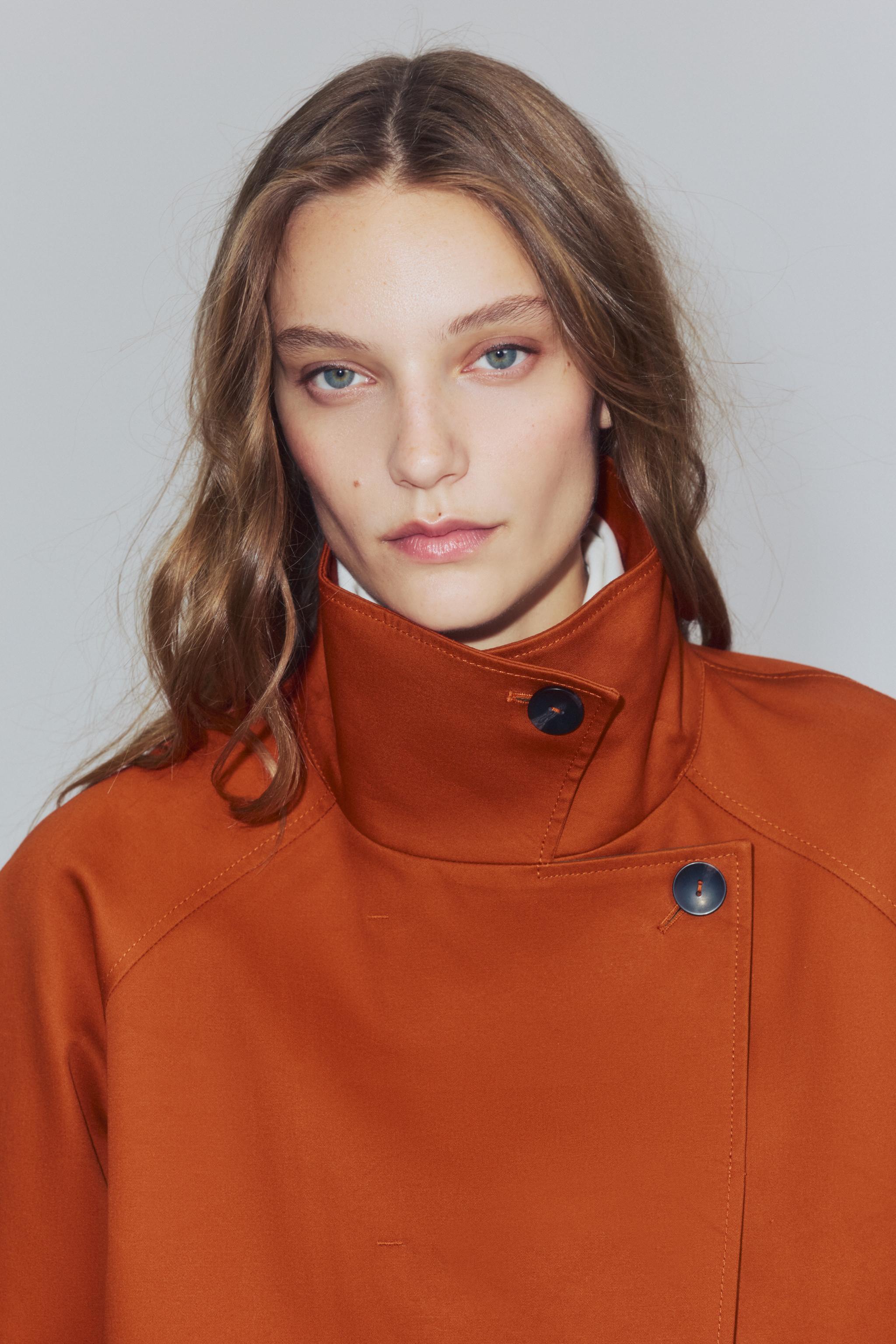ZW COLLECTION SHORT TRENCH COAT