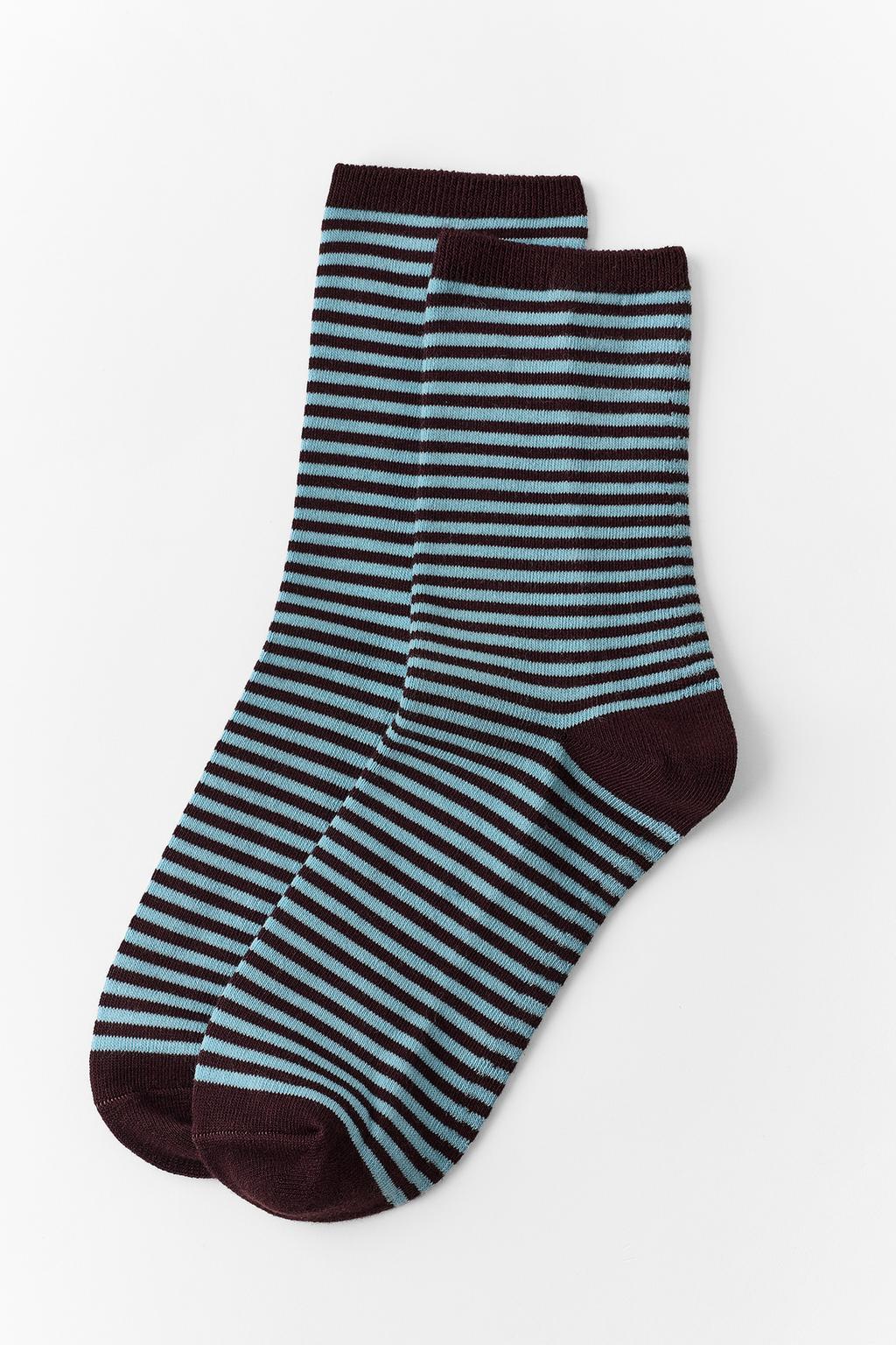STRIPED JACQUARD SOCKS