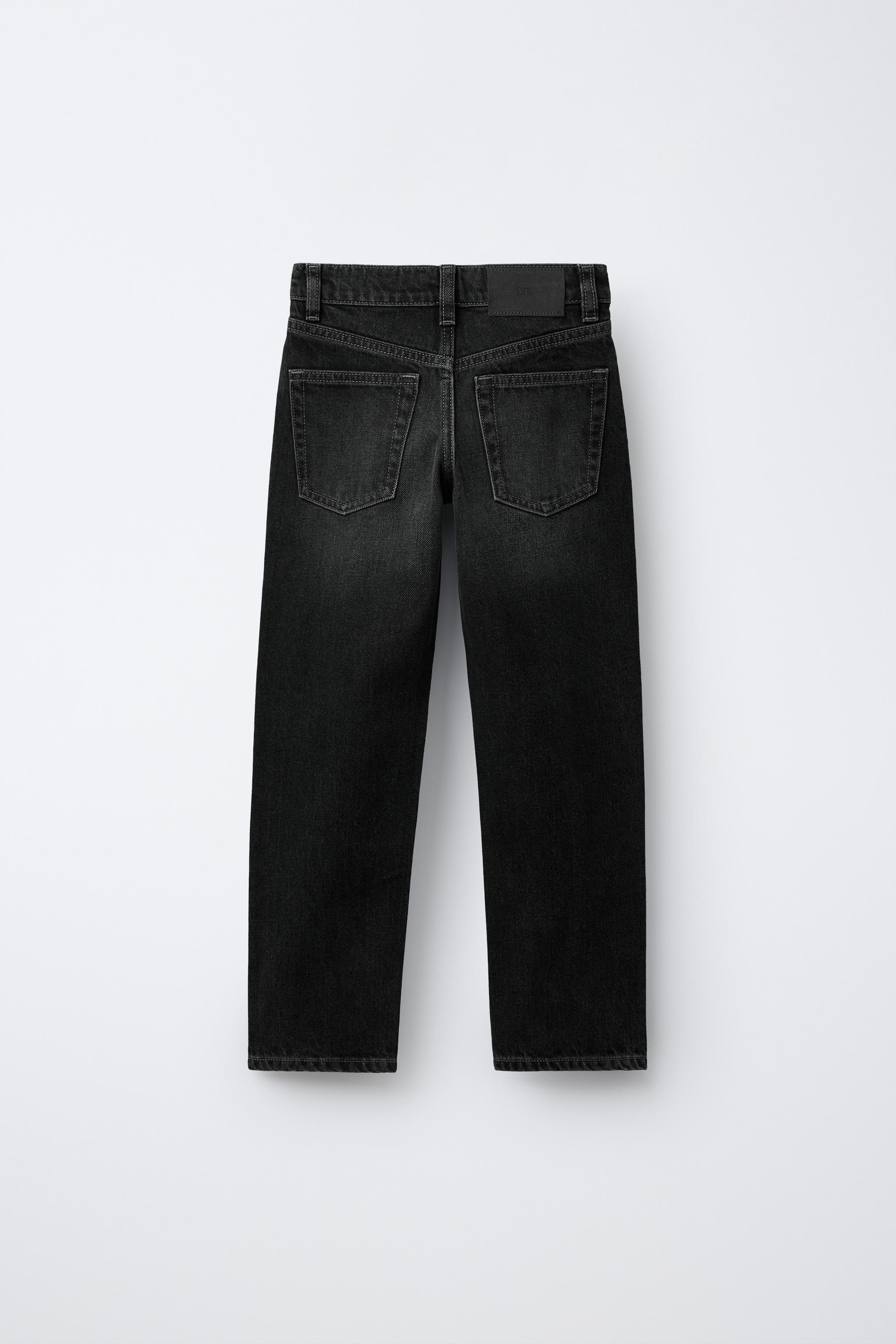 STRAIGHT LEG JEANS — Black (alternate view)