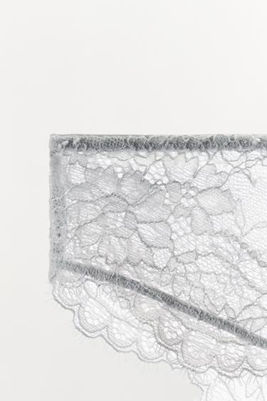 CULOTTE EN DENTELLE - Bleu clair de Zara - Image 5