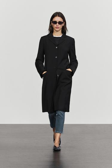 Zara Wool blend coat - Black