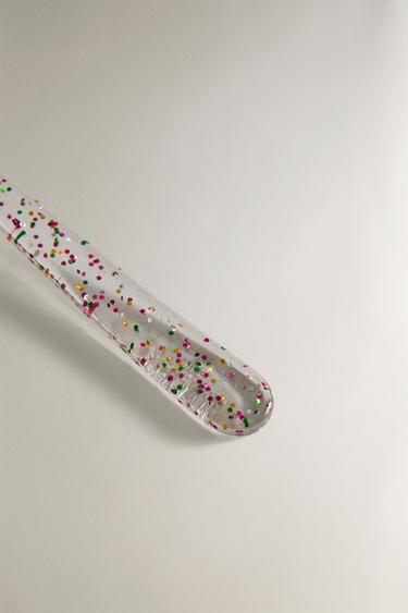 KIDS' TRITAN™ GLITTER SPOON - Transparent by Zara - Image 2