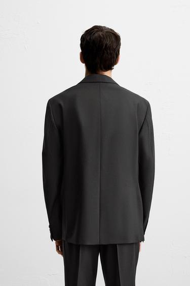 BLAZER COSTUME 100 % LAINE - Noir de Zara - Image 2