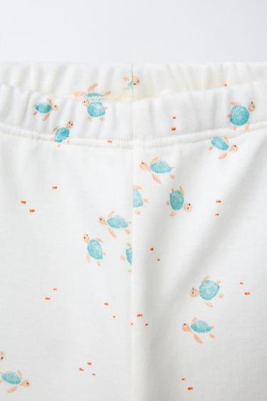 LEGGINGS ESTAMPADO TORTUGAS - Verde agua de Zara