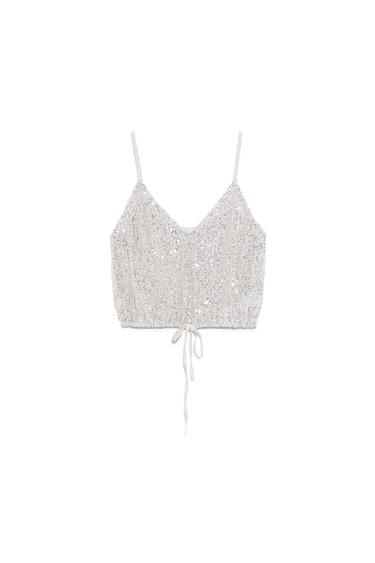 TOP WITH SEQUINS
