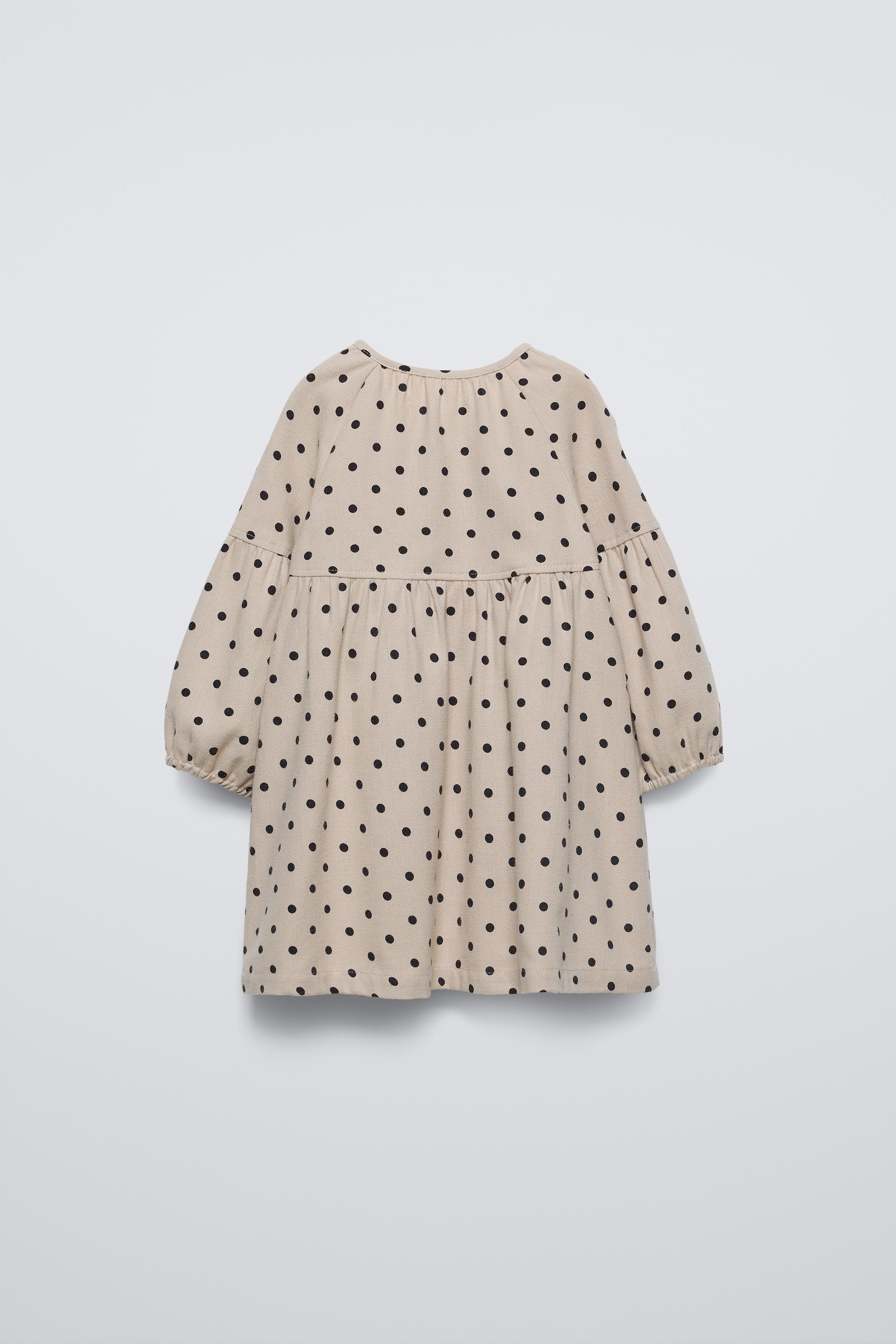 Polka dot dress zara best sale