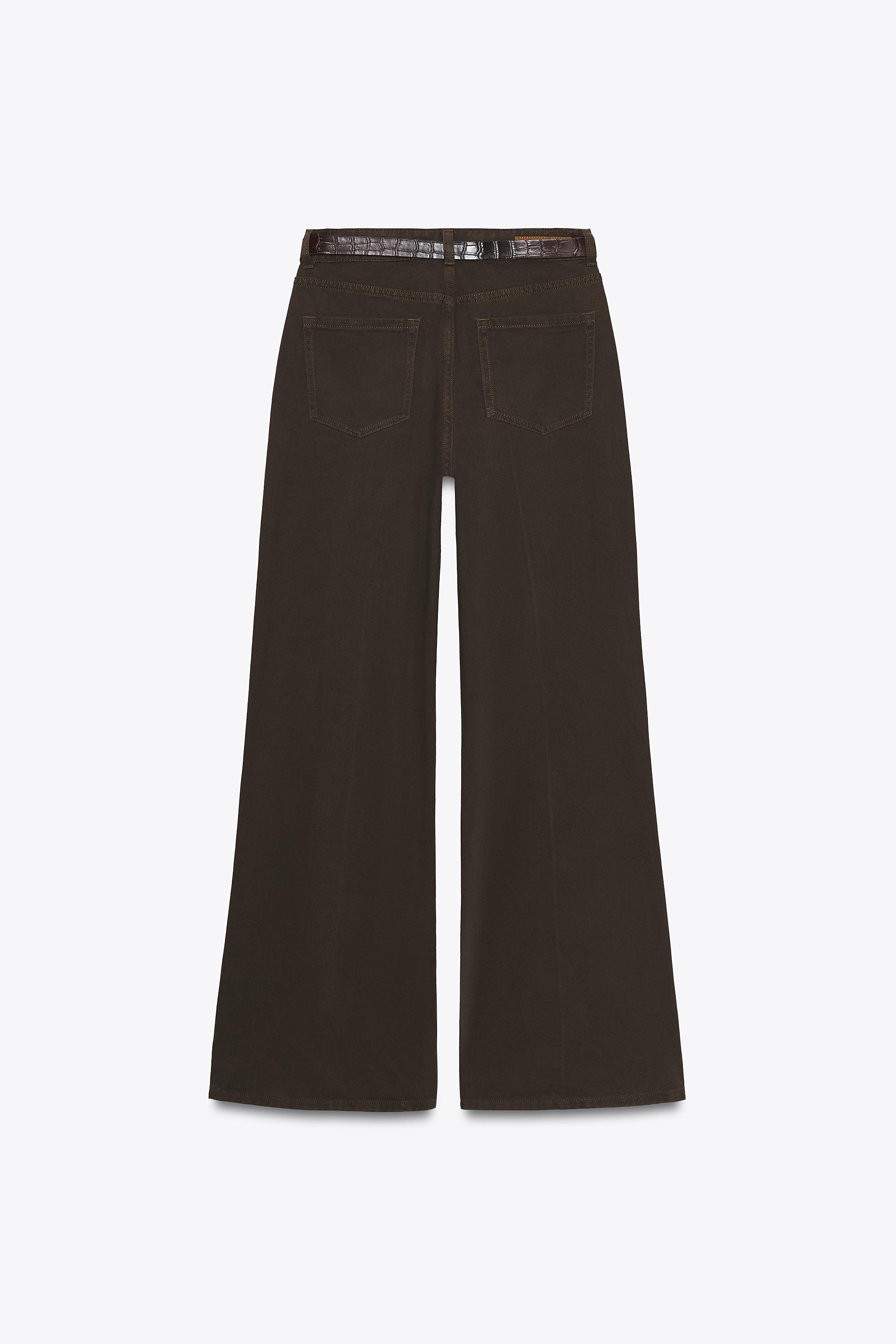 High Waisted Pants Pantaloni Zara Vita Alta Jeans Z1975 Culotte