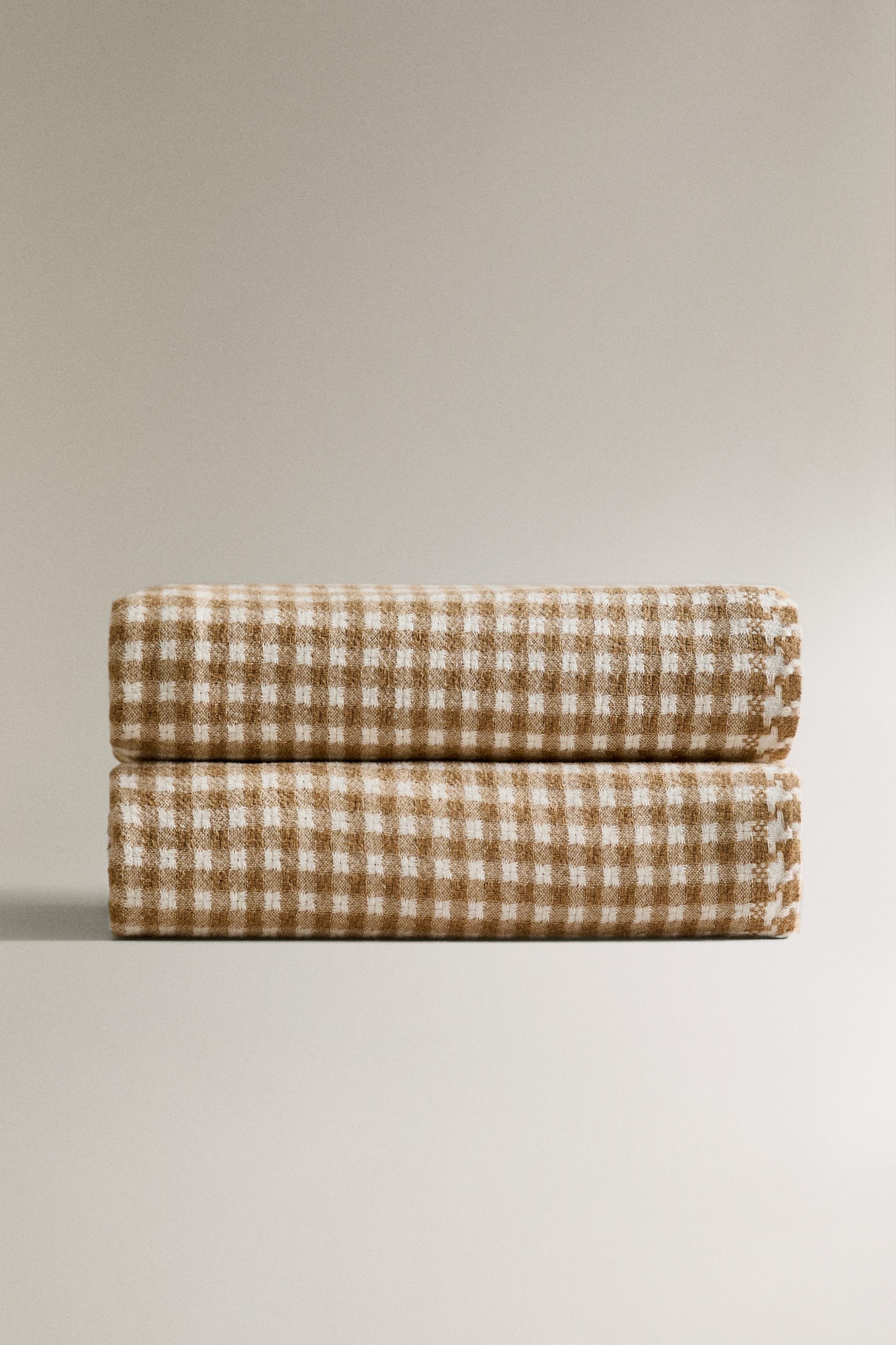 フリンジ チェック柄 ブランケット | Zara Home 日本/Japan