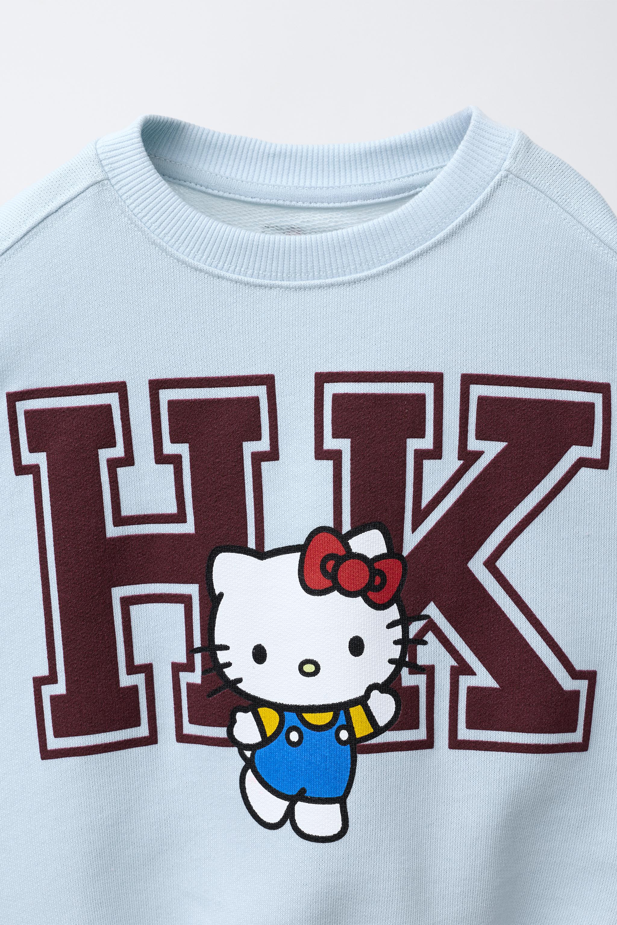 kitty311様 HELLO KITTY © CHERRY SWEATSHIRT - Oyster-white | ZARA United