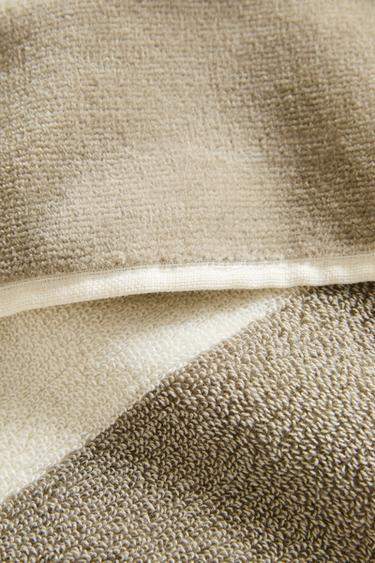 Zara STRIPED BEACH TOWEL - Gray green