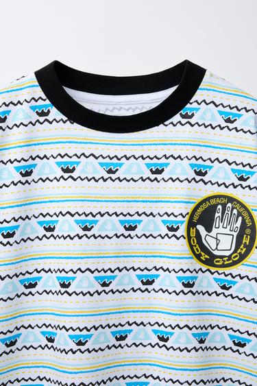 ZARA X BODY GLOVE ® STRIPED T-SHIRT - White by Zara - Image 2