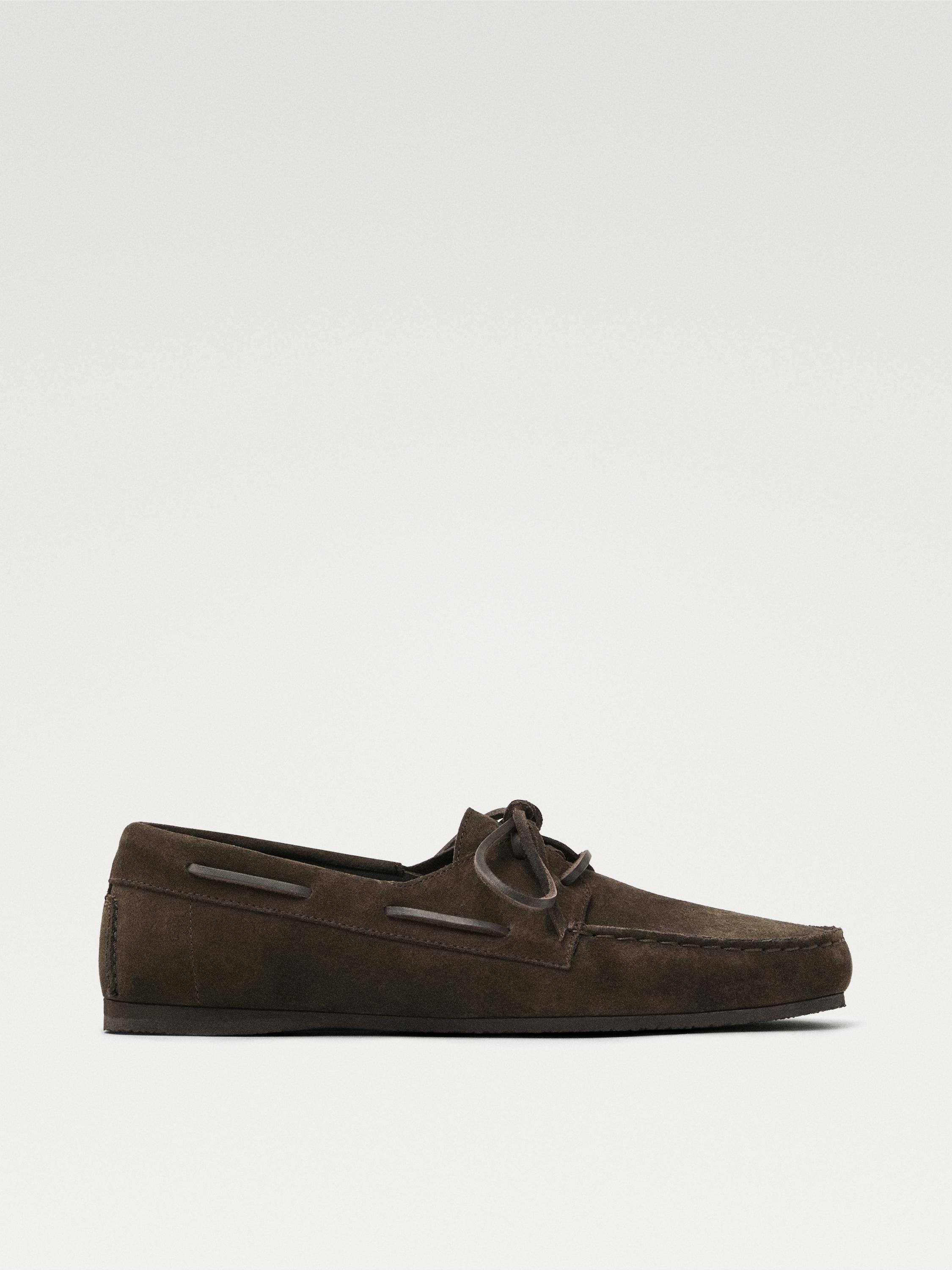 【MassimoDutti】ギャザー スプリットスエードローファー Massimo Dutti ☆ ギャザースプリットスエードローファー