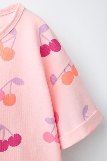 PRINTED T-SHIRT AND JOGGING TROUSERS SET - Light pink by Zara - Image 2