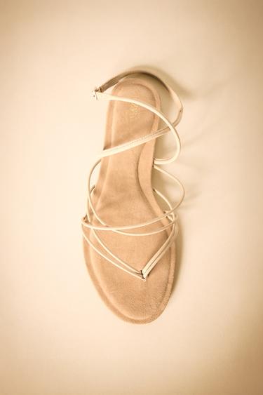 FLAT STRAPPY SANDALS - Multicoloured by Zara