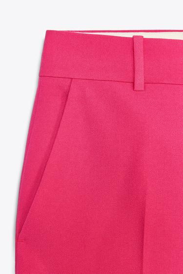 PANTALON ÉVASÉ COLLECTION ZW - Fuchsia de Zara - Image 7