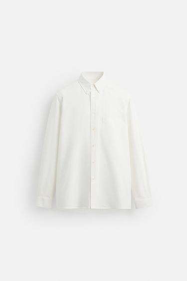 CAMISA OXFORD - Blanco de Zara - Imagen 0