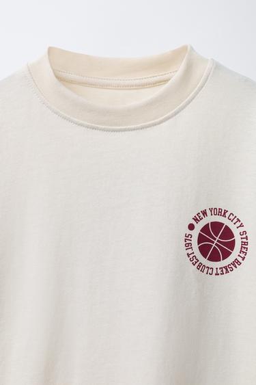 PRINTED T-SHIRT - Ecru by Zara - Image 2
