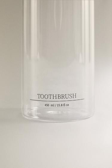 PORTE-BROSSES À DENTS BOROSILICATE INSCRIPTION - 990 de Zara - Image 3