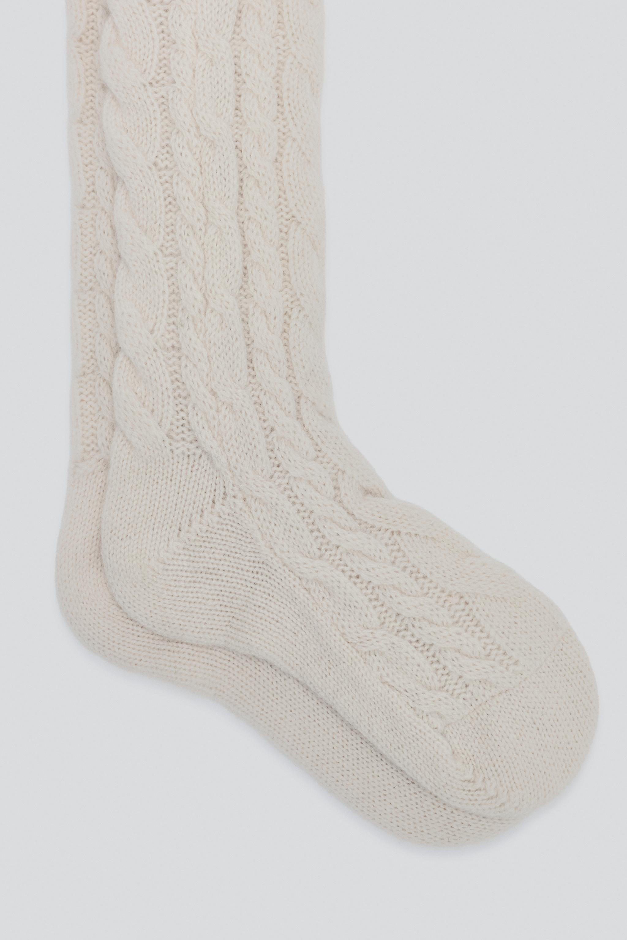 COLLANTS maille torsadée 100% LAINE