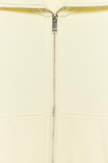VESTE EN MOLLETON ZIPPÉE - Jaune de Zara - Image 7