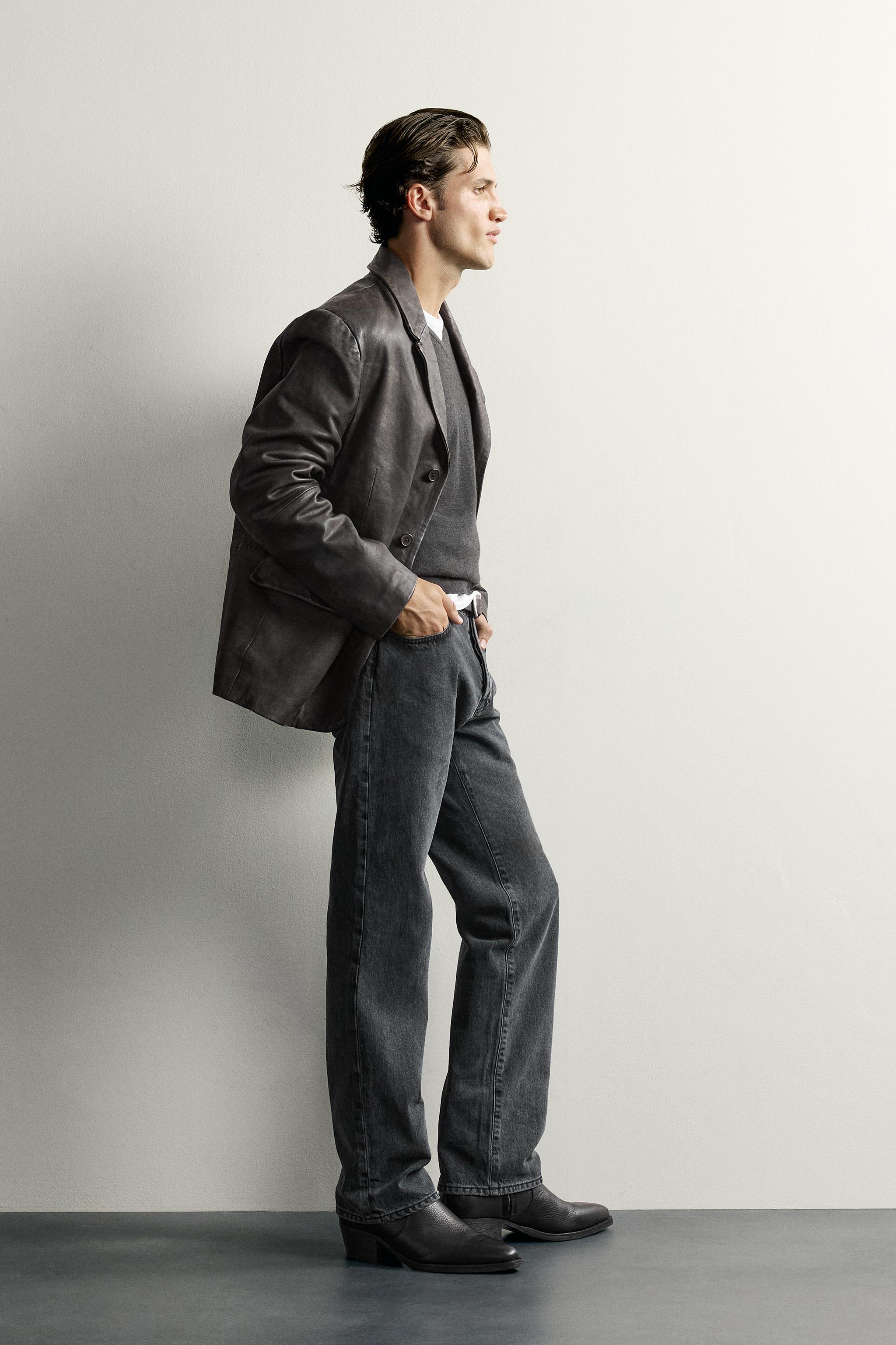 Zara DÜŞÜK BEL SLIM STRAIGHT FIT JEAN görsel 4