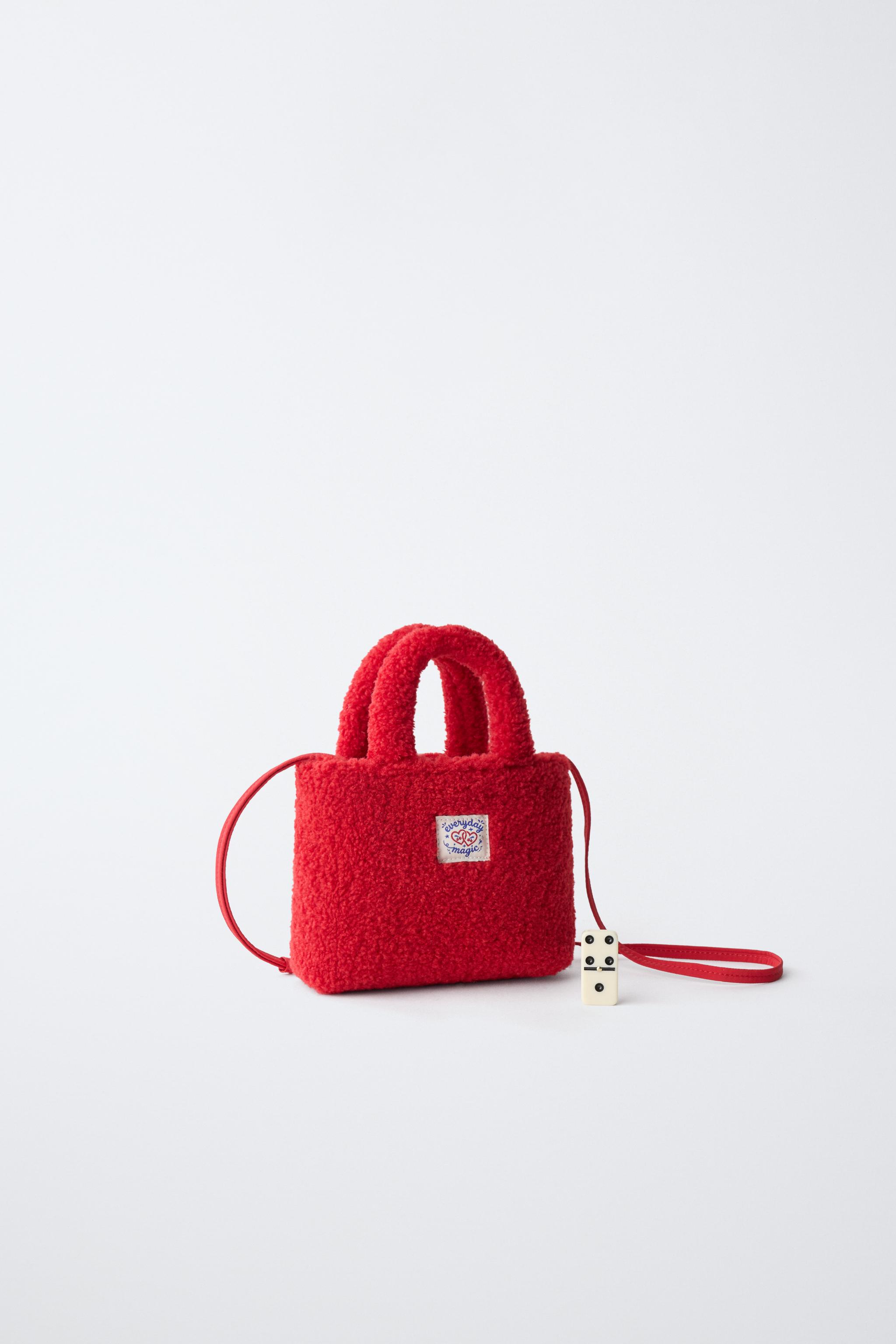 FAUX SHEARLING BAG