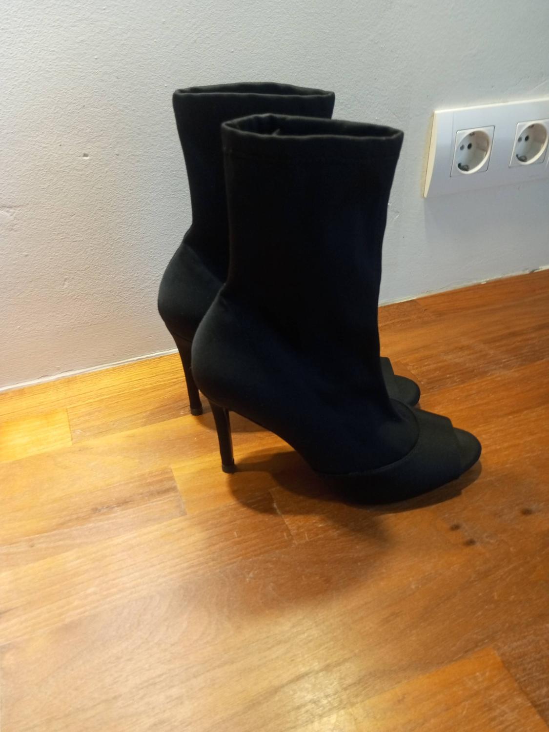 HEELED OPEN-TOE ANKLE BOOTS - Image 3