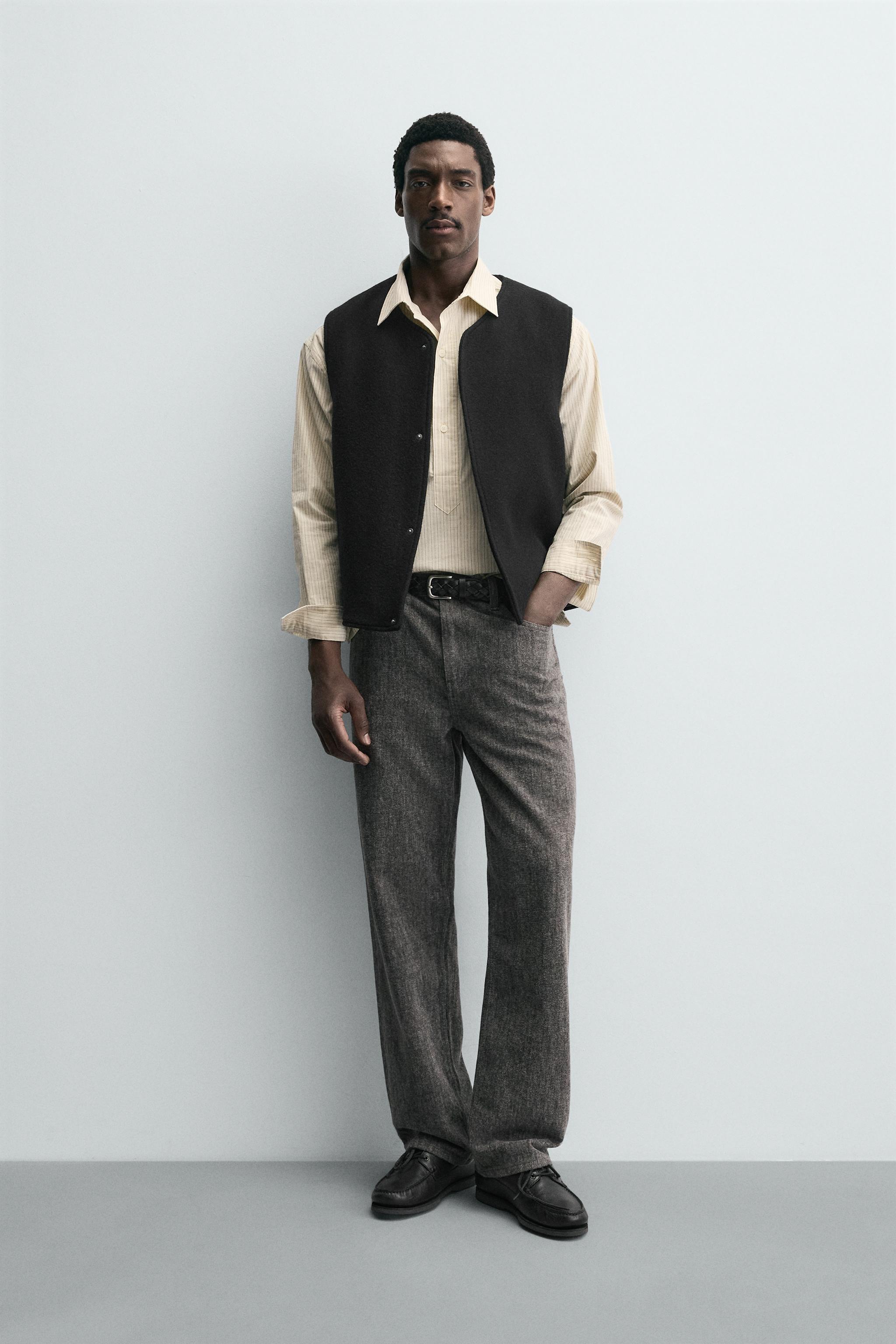 BOUCLÉ TEXTURE WOOL VEST