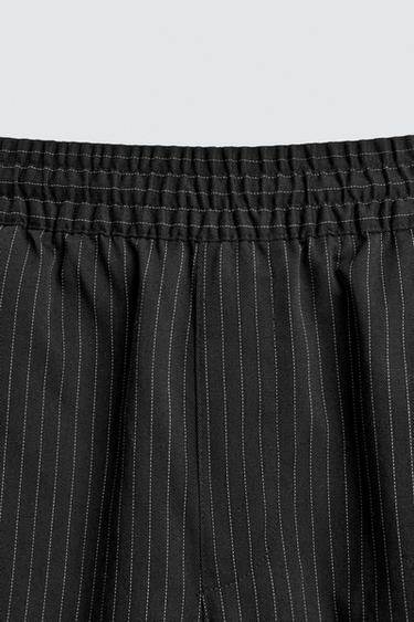 PANTALON BALLON FIT À PLIS - rayures de Zara - Image 8