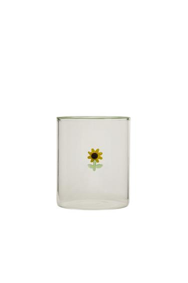 ΠΟΤΗΡΙ ΑΠΟ ΒΟΡΙΟΠΥΡΙΤΙΚΟ ΓΥΑΛΙ ΜΕ ΗΛΙΑΝΘΟ - Κίτρινο του Zara