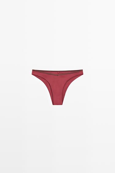Zara Contrast bikini bottoms - Pink - Image 0