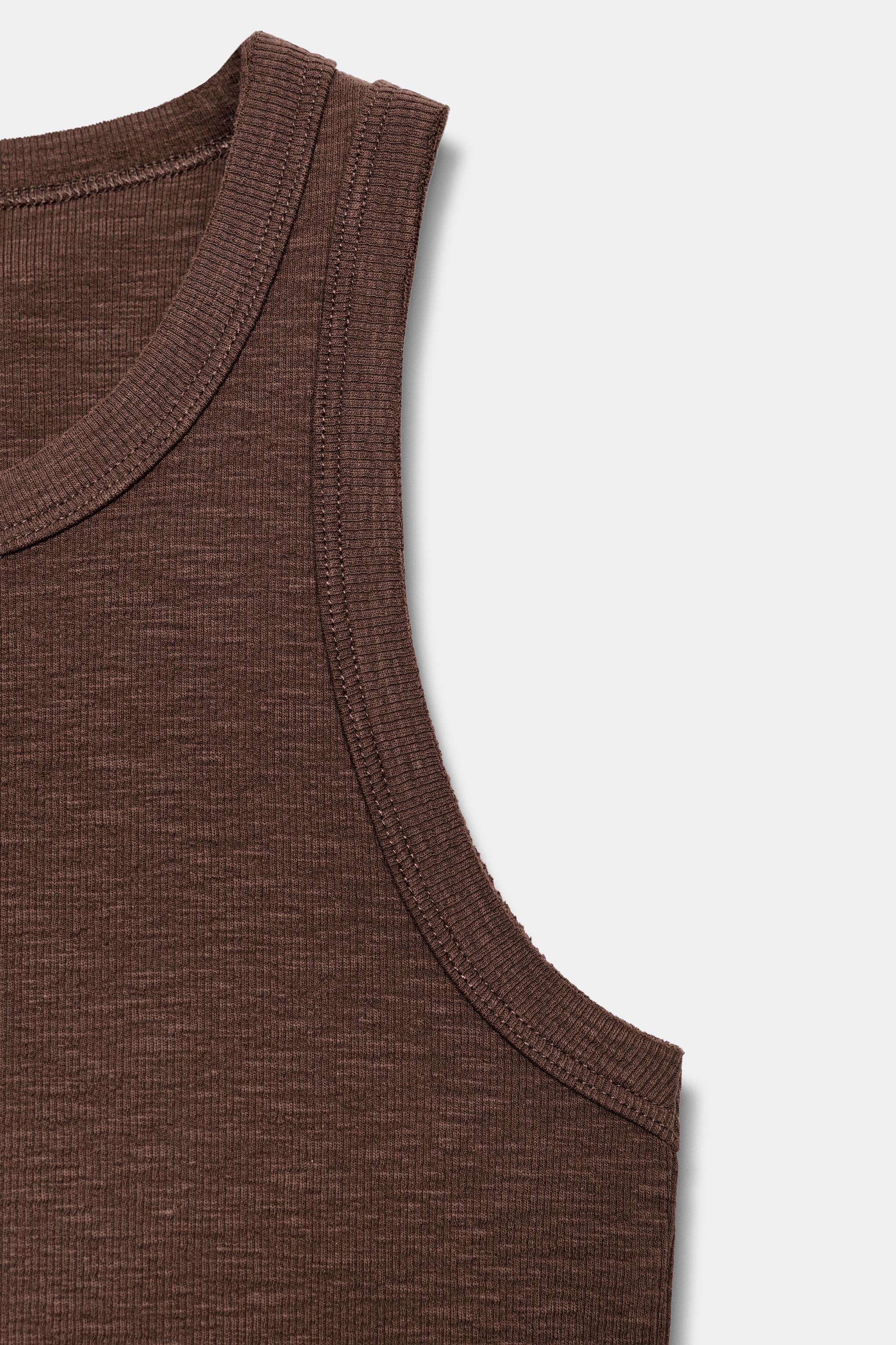 RIB SLEEVELESS TOP