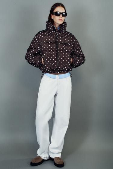معطف أنوراك مبطن WATER REPELLENT WINDPROOF - بني / خام by Zara