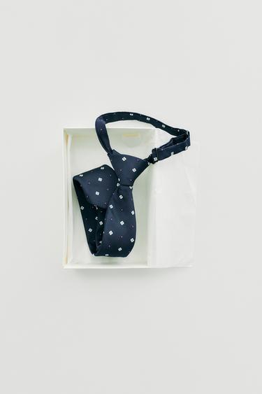 KRAWATTE MIT PRINT MIT GEOMETRISCHEN FORMEN - Blau von Zara