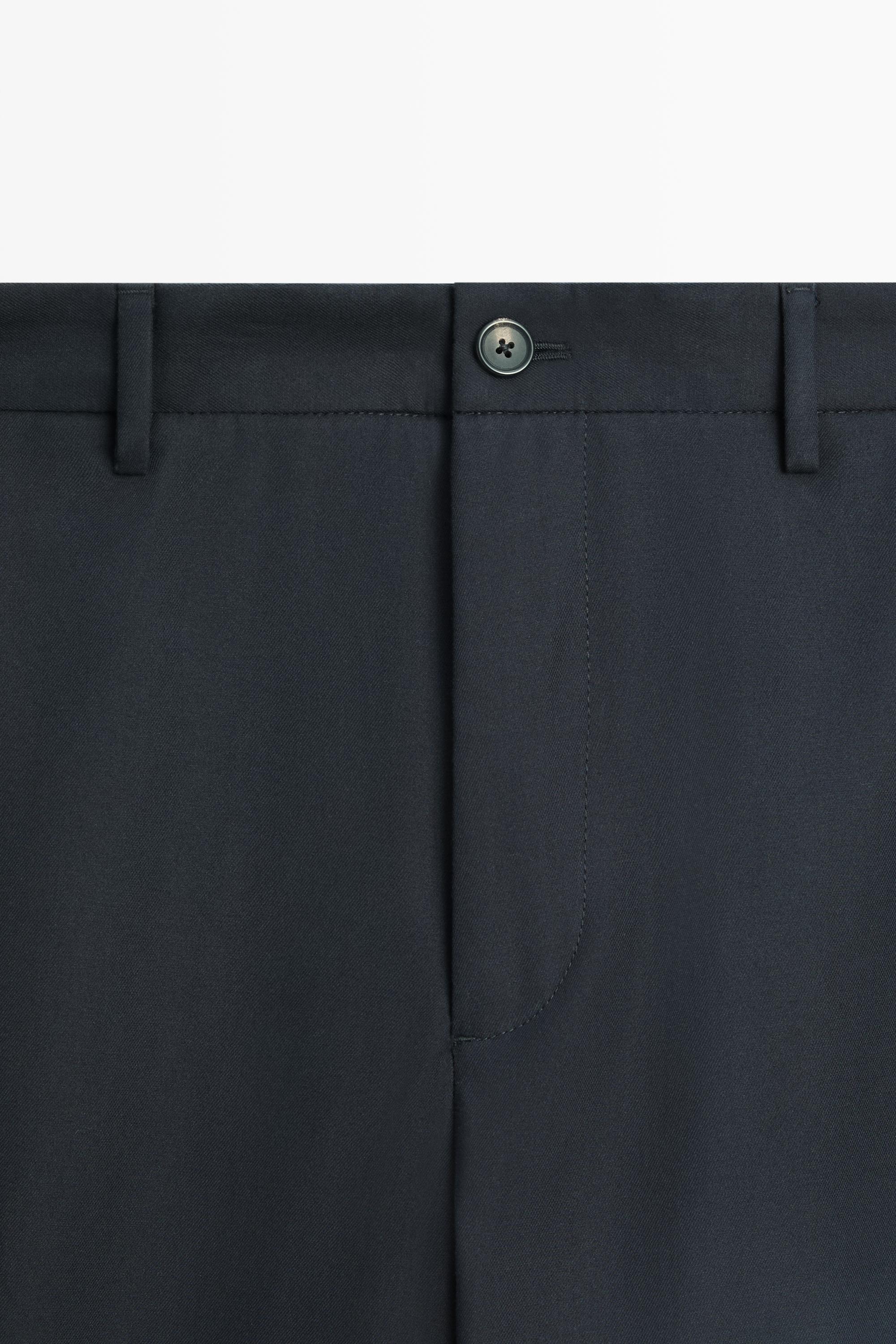 Pantalon taille élastique 100 % coton