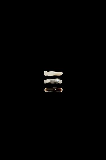 RINGE IM 3ER-PACK MIT MATERIALKOMBINATION - Verschiedene Farben von Zara - Bild 0