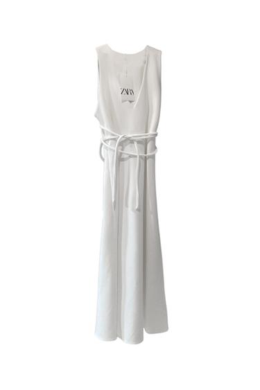 VESTIDO BLANCO CINTURÓN