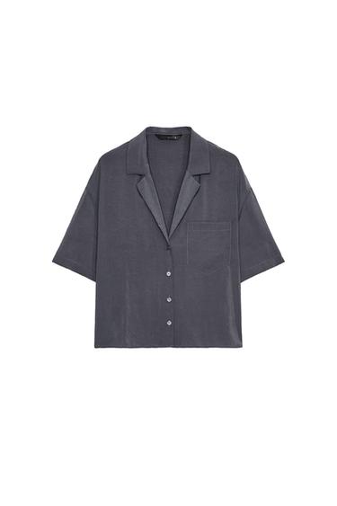 SHORT SLEEVE FLOWING SHIRT