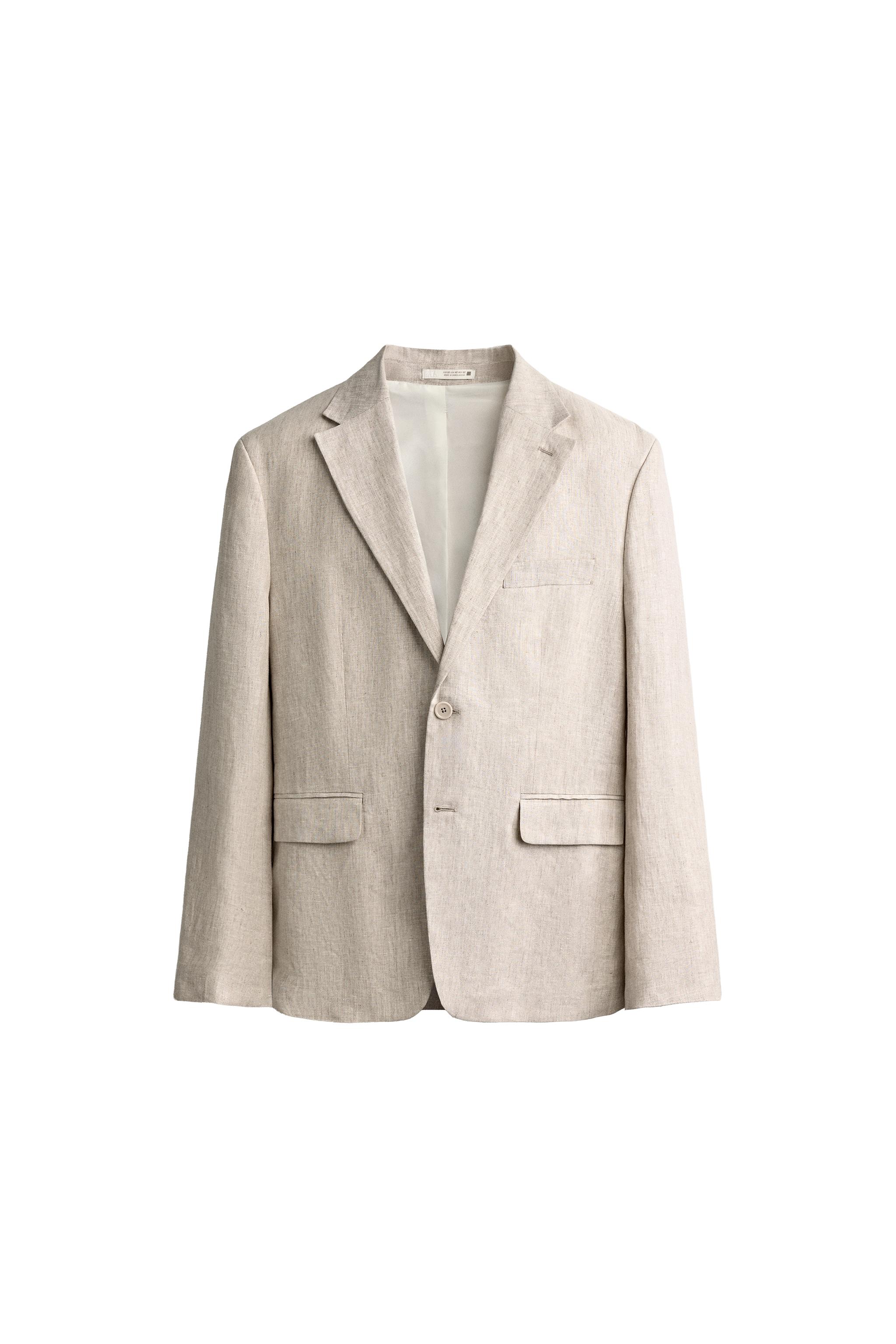 100% LINEN SUIT JACKET