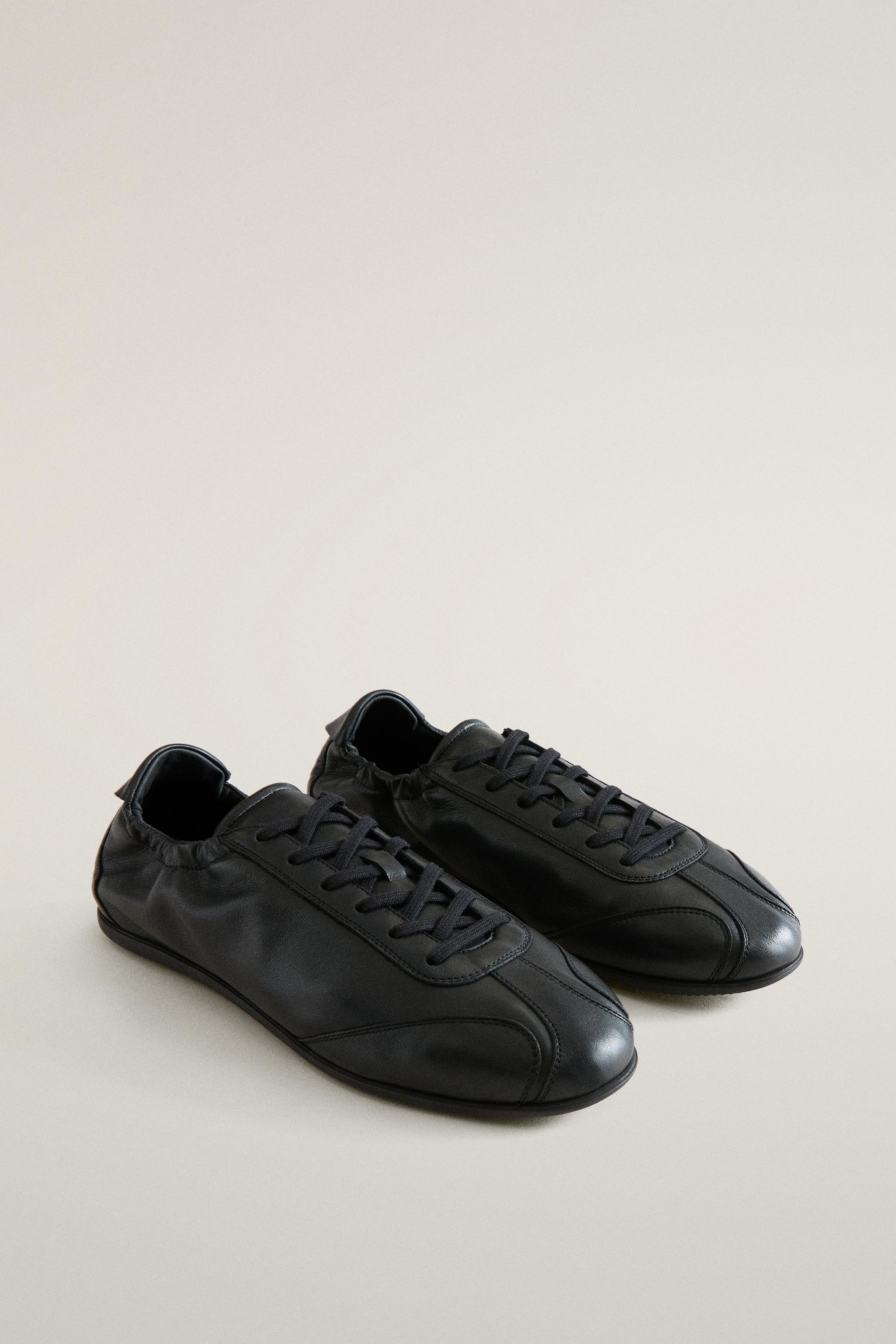 CHAUSSONS TENNIS EN CUIR