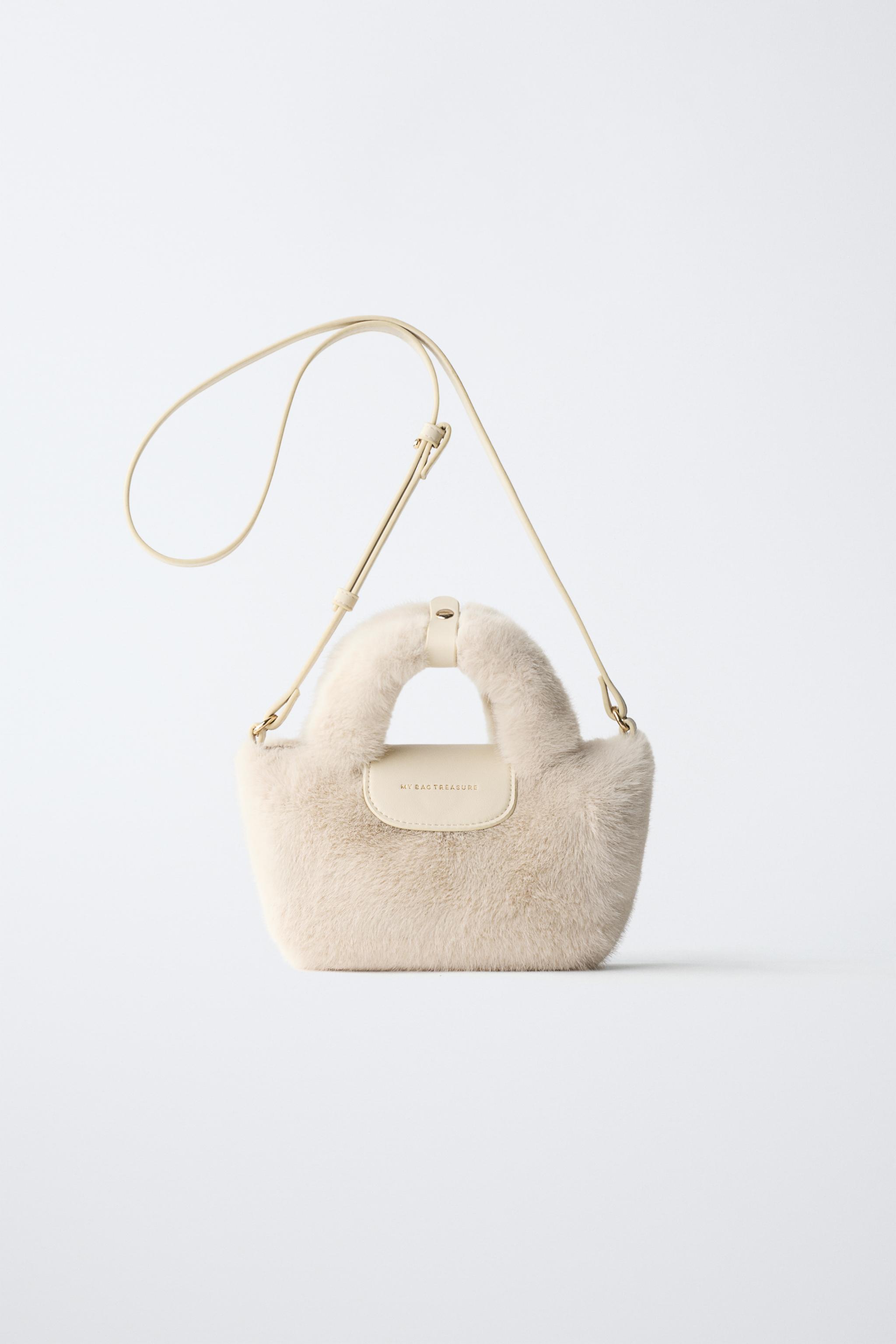 SAC BANDOULIÈRE EFFET FOURRURE