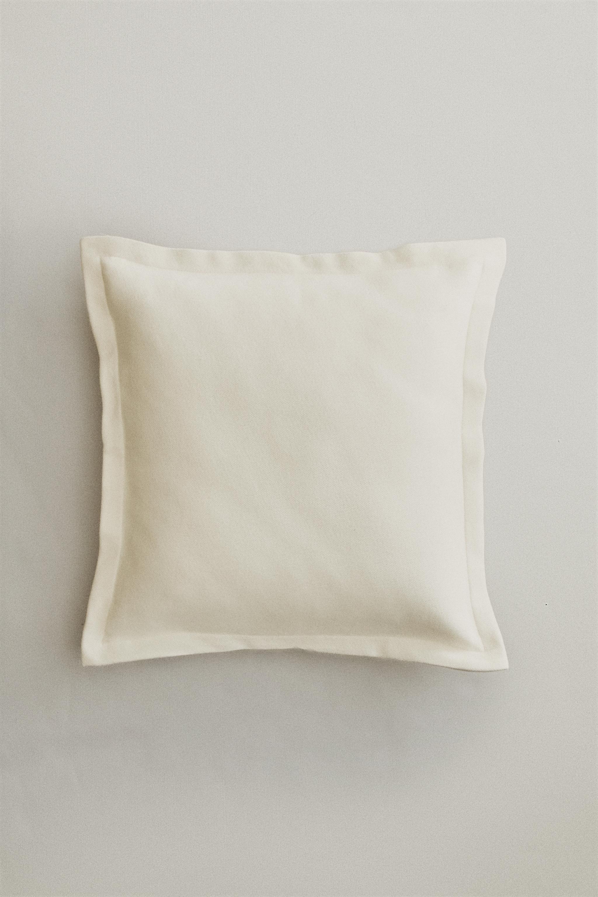 COTTON PERCALE THROW PILLOW COVER